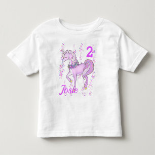 Infantil Camiseta de Aniversário do Unicórn Camiseta Menina