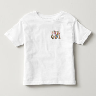 Infantil Camiseta de aniversário menina