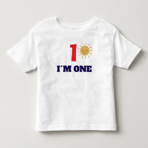 Infantil Camiseta de Aniversário Personalizada com Sol – Nú