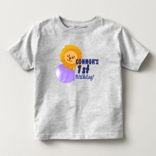Infantil Camiseta de aniversário personalizada com tema de