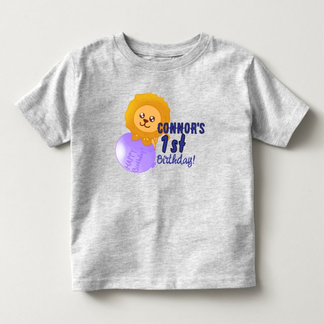 Infantil Camiseta de aniversário personalizada com tema de  (Frente)