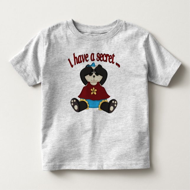 Infantil Camiseta de anúncio de gravidez da Irmã Grande (Frente)