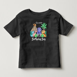 Infantil Camiseta de Bebê Adoráveis Dinossauros de Aniversá