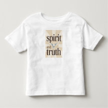 Camiseta de Bebê Cristã Espírito e Verdade