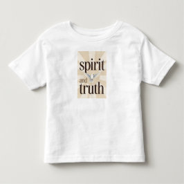 Infantil Camiseta de Bebê Cristã Espírito e Verdade