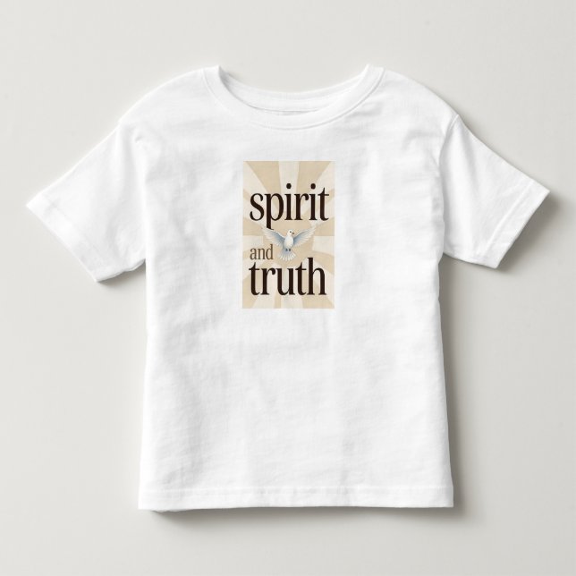 Infantil Camiseta de Bebê Cristã Espírito e Verdade (Frente)
