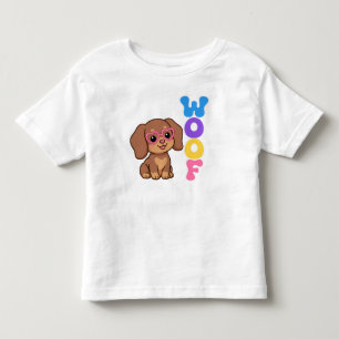 Infantil Camiseta de Bebê Dachshund Pequeno mas Poderoso