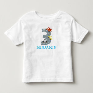 Infantil Camiseta de bebê do aniversário de 3 anos de trans