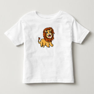 Infantil Camiseta de Bebê Leão de Desenho Animado Fofo - A