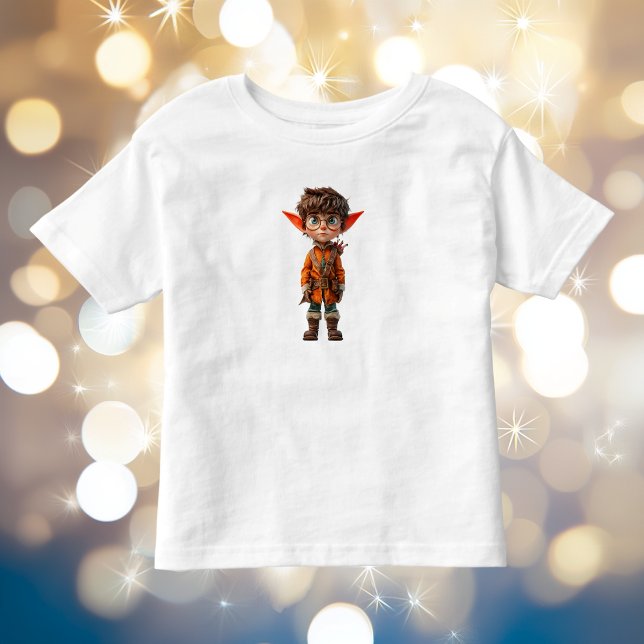 Infantil Camiseta de Bebê Menino Elfo de Natal (Criador carregado)
