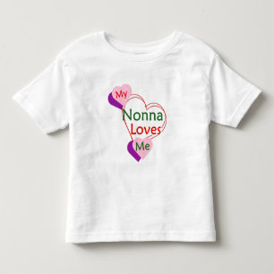 Infantil Camiseta de bebê ou criança Nonna Me Ama