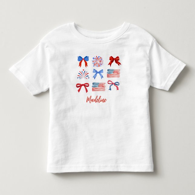 Infantil Camiseta de bebê para 4 de Julho (Frente)