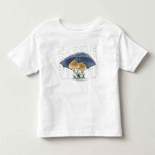 Infantil Camiseta de cogumelo de criança (Frente)