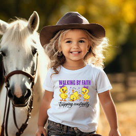 Infantil Camiseta de criança Andando Pela Fé