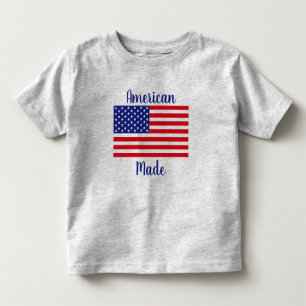Infantil Camiseta de criança com bandeira americana