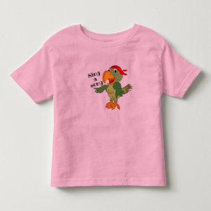 Infantil Camiseta de criança com papagaio