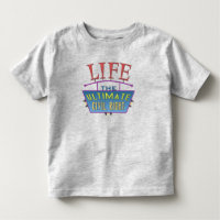 Camiseta de criança com uma mensagem pró-vida.