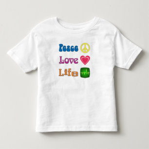 Infantil Camiseta de criança com uma mensagem pró-vida.