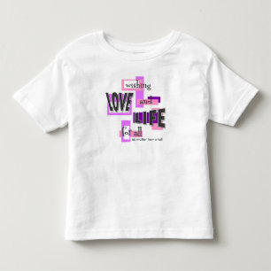 Infantil Camiseta de criança com uma mensagem pró-vida.