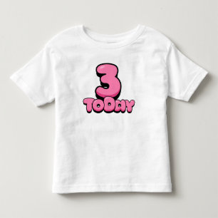 Infantil Camiseta de criança de 3 anos de idade