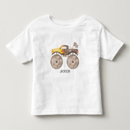 Infantil Camiseta de criança de caminhão monstro