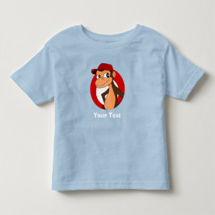 Infantil Camiseta de criança de macaco personalizada