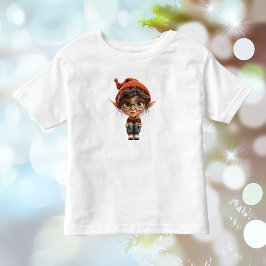 Infantil Camiseta de criança do Elfo de Natal da Menina Ouv