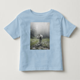 Infantil Camiseta de criança Husky Siberiano Branco