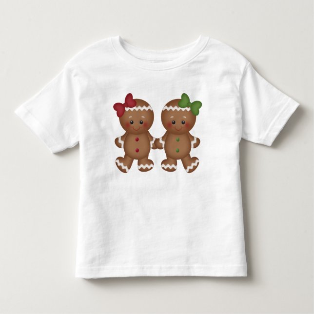 Infantil Camiseta de criança Pão-de-Natal (Frente)