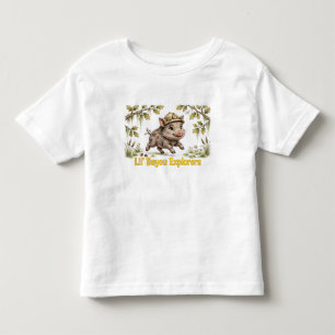 Infantil Camiseta de criança para o Javali Lil' Bayou Explo