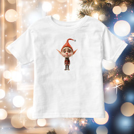Infantil Camiseta de criança pequena do elfo de Natal de me