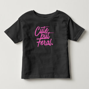 Infantil Camiseta de Criança Pequena Fofa Mas Selvagem