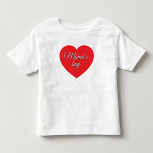 Infantil Camiseta de Crianças do Coração da Mamãe