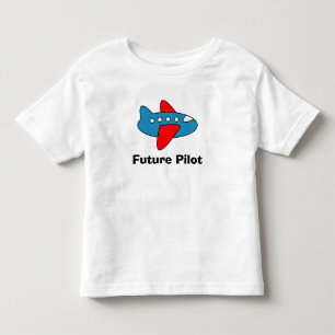 Infantil Camiseta de desenho animado de avião para futuros