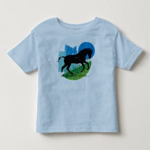 Infantil Camiseta de Design de Cavalo Rastreado