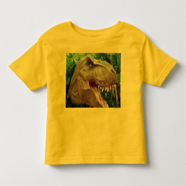 Infantil Camiseta de dinossauro para crianças (Frente)