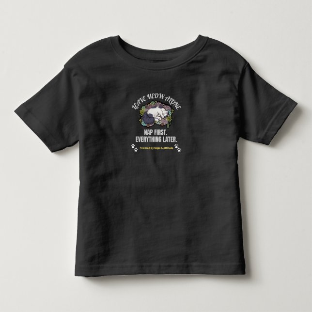Infantil Camiseta de Gato Fofo (Frente)