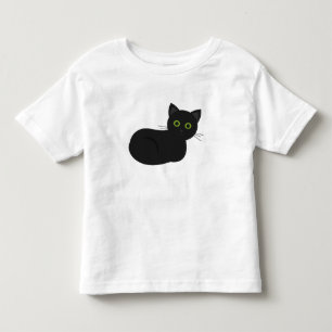 Infantil Camiseta de gato preto