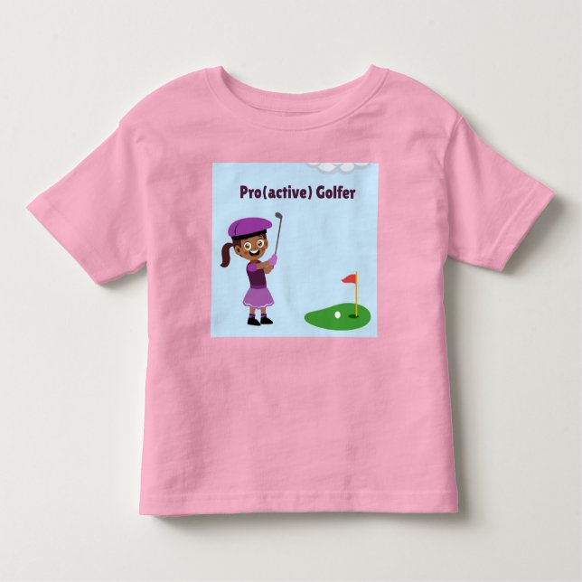 Infantil Camiseta de Golfista Pro(ativa)  (Frente)
