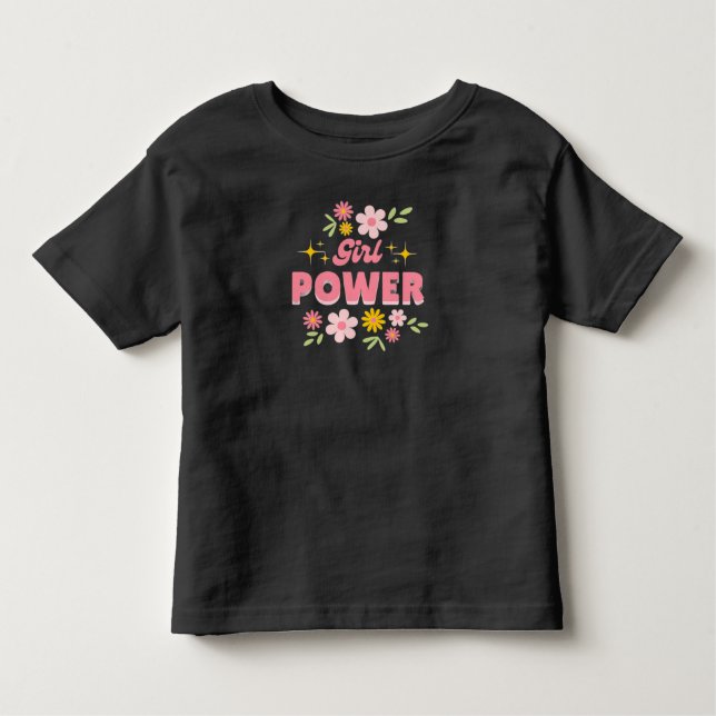 Infantil Camiseta de ideias de presentes florais de meninas (Frente)