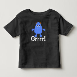 Infantil Camiseta de Jersey Fina para Bebê - Monstro Azul