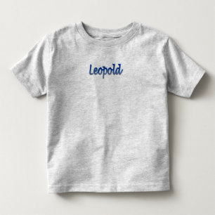 Infantil Camiseta de Jersey Fina para Crianças Leopold