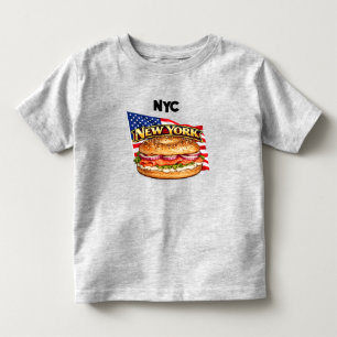 Infantil Camiseta de Jersey Fino para Criança de Nova York