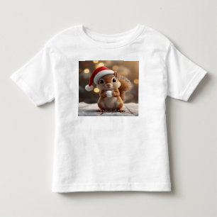 Infantil Camiseta de Jersey para Criança Pequena Esquilo de