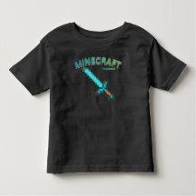 Camiseta de jogo Minecraft Inspirada Espada Pixel