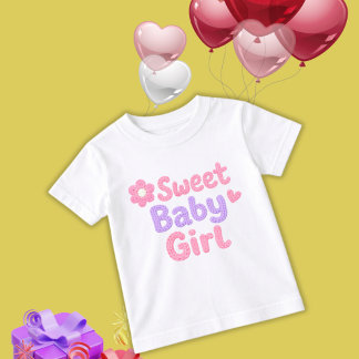 Infantil Camiseta de Malha Grossa Fofa para Meninas