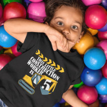 Camiseta de Menino de 5 Anos de Aniversário Operár