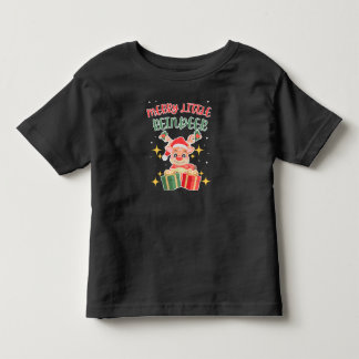 Infantil Camiseta de Natal Merry Little Reindeer
