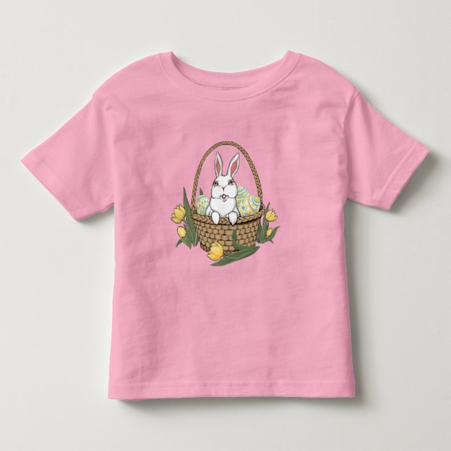 Infantil Camiseta de Páscoa de bebê de coelhinho (Frente)