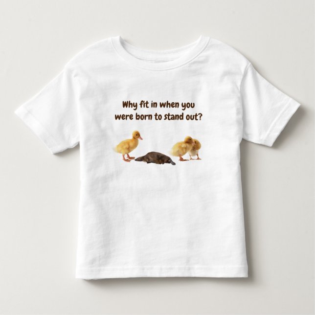 Infantil Camiseta de Platypus para Bebês (Frente)